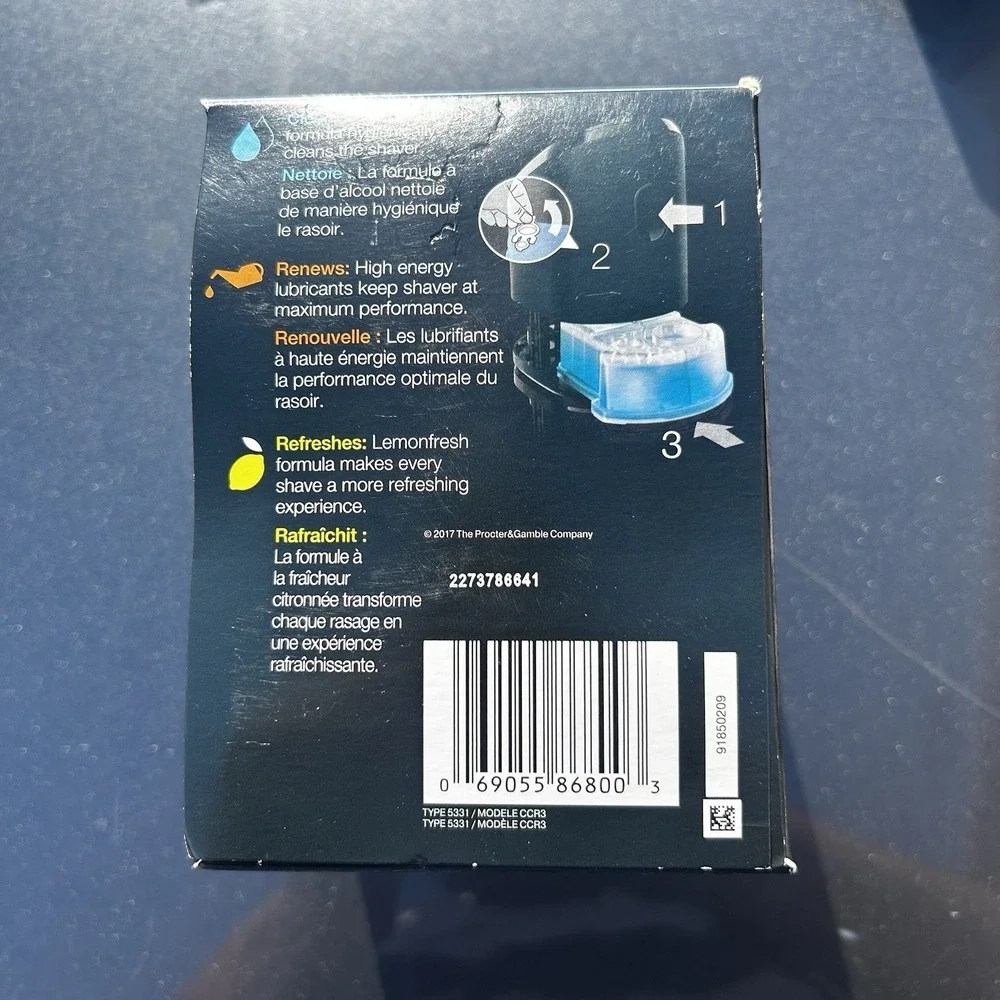 BRAUN Braun Clean & Charge Refills 3 Pack Lemon Fresh New Sealed CCR3